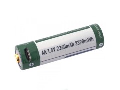 Dobíjateľná USB AA batéria Keeppower 2260 mAh