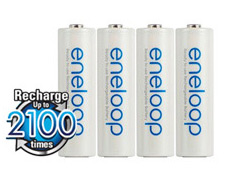 Panasonic Eneloop AA NiMH 4ks 2100 cyklov