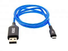 Kábel micro-USB 100 cm s LED podsvietením