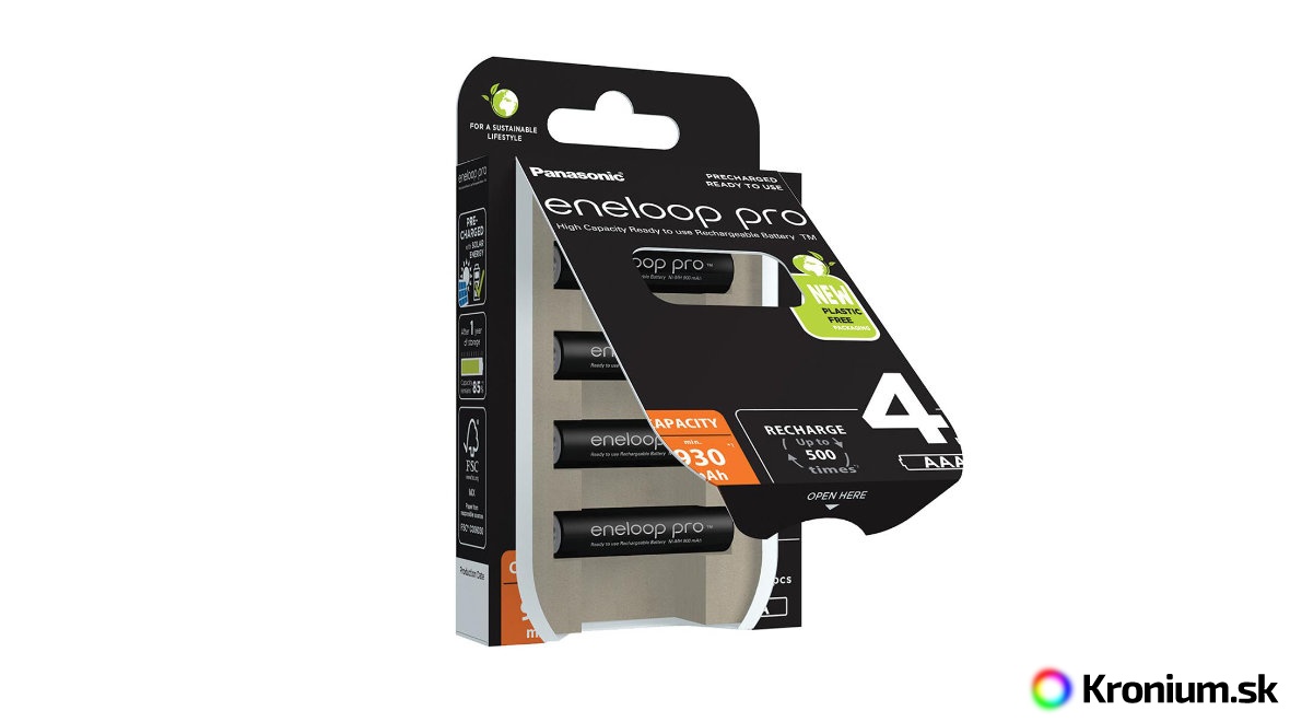 Panasonic Eneloop Pro Caricabatterie Rapido Con LCD – Per 1-4 Pile AA/AAA, Modalità Refresh E Porta USB, Carica Intelligente Con Protezione DeltaV