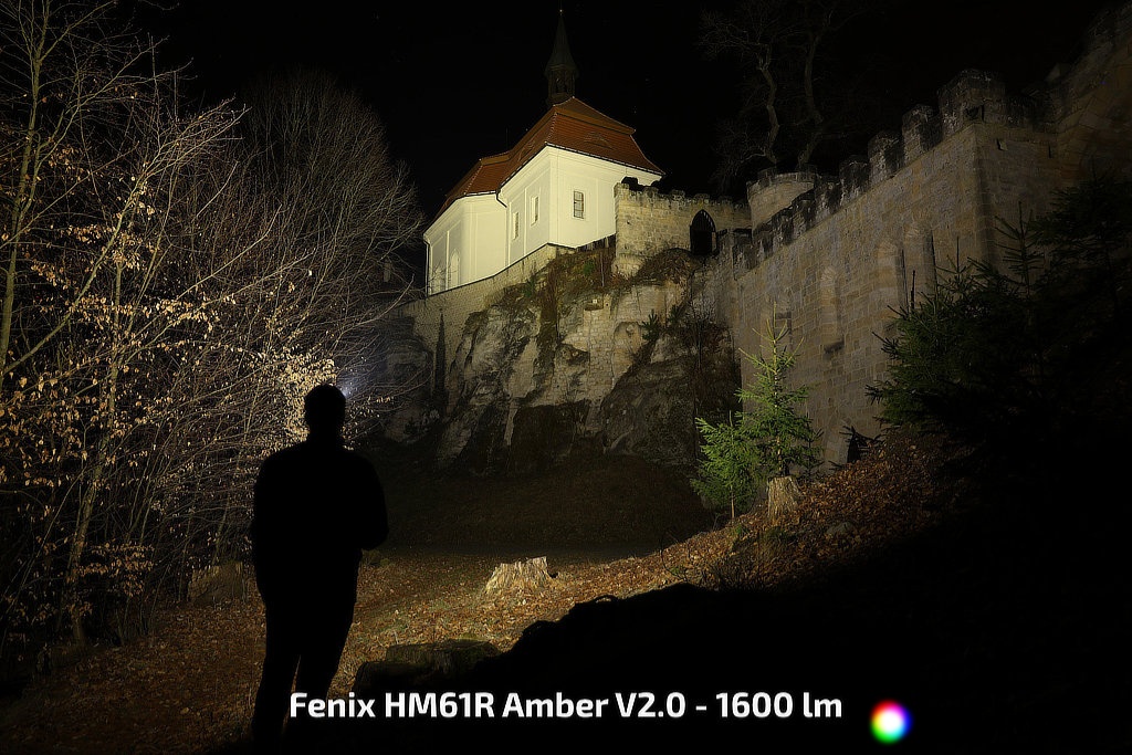 Fenix HM61R Amber V2.0 - 1600 lúmenov