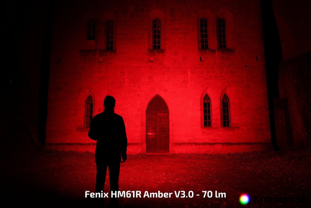 Fenix HM61R Amber V3.0 - červená 70 lúmenov