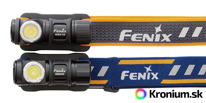 Srovnání popruhů čelovek Fenix HM51R a Fenix HM50R